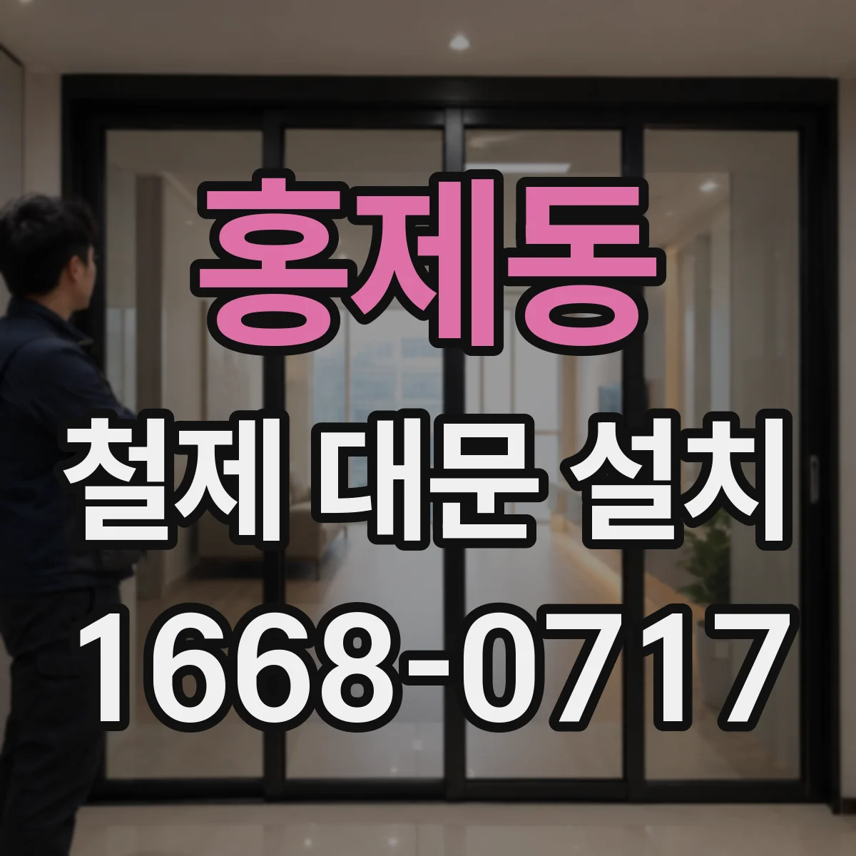 홍제동 철제 대문 설치