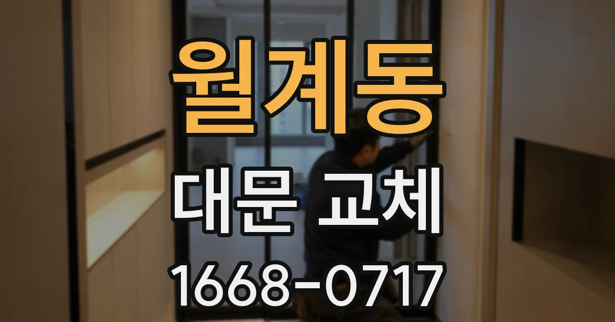월계동 대문 교체