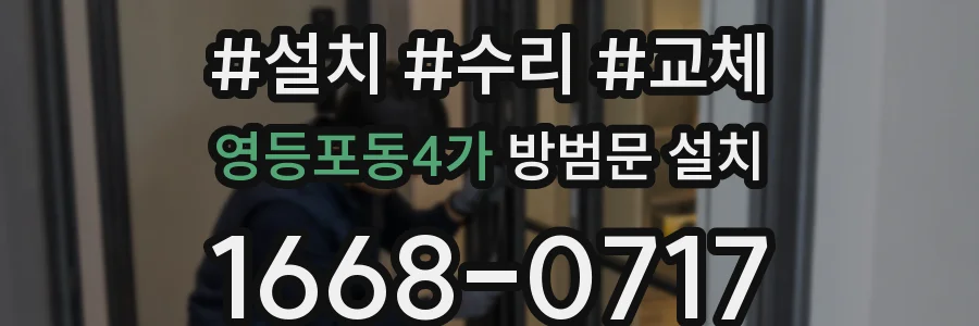 영등포동4가 방범문 설치