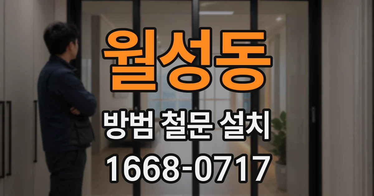 월성동 방범 철문 설치