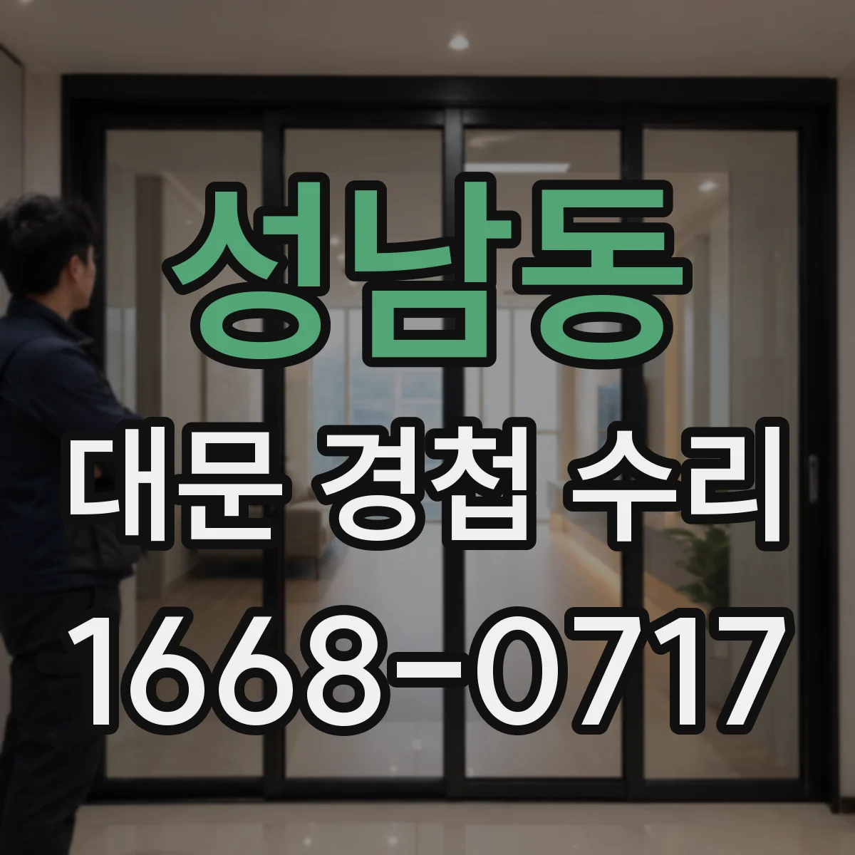 성남동 대문 경첩 수리