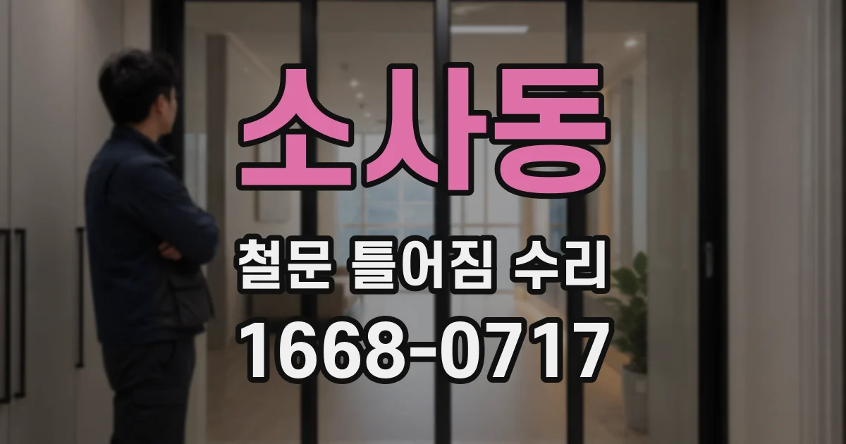 소사동 철문 틀어짐 수리