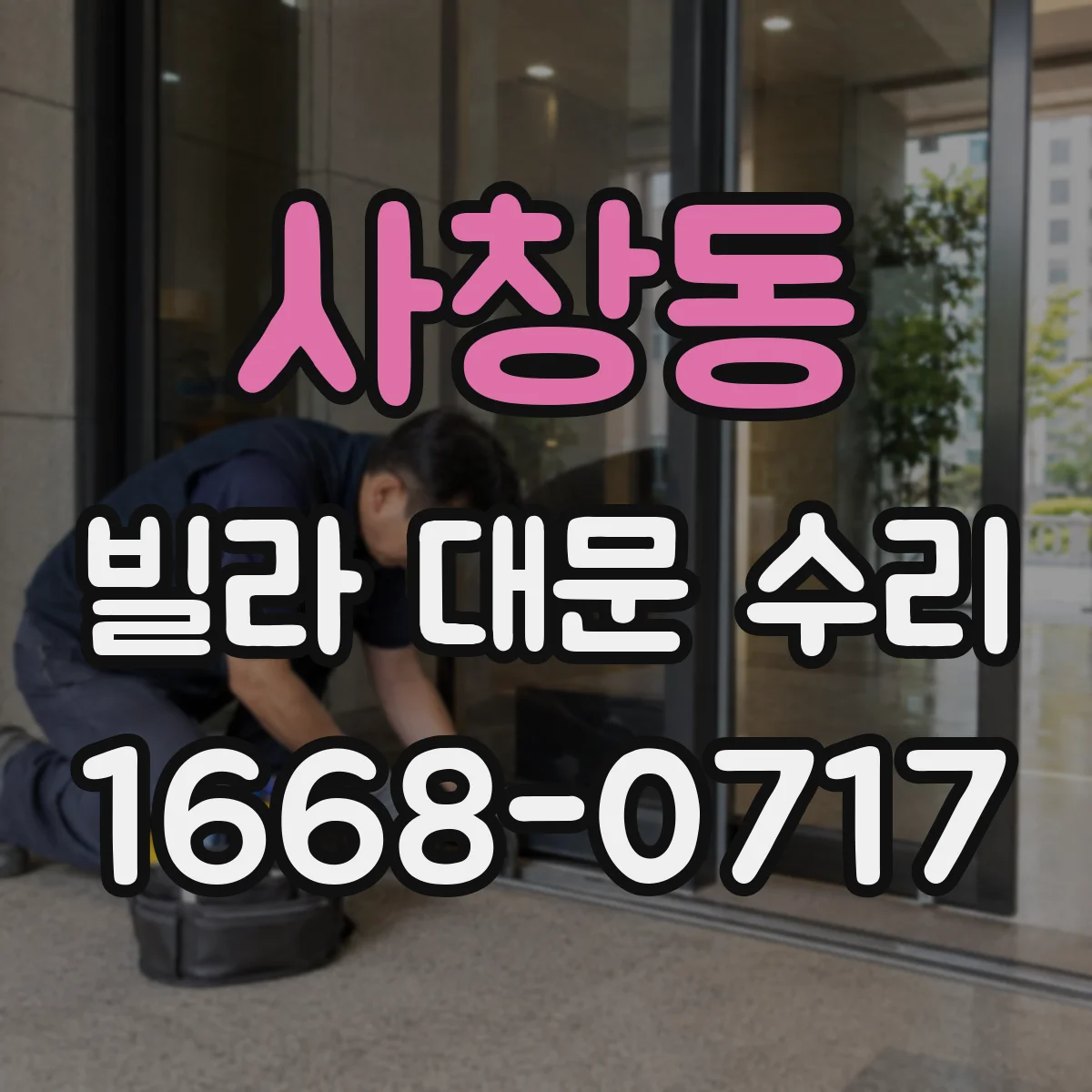 사창동 빌라 대문 수리