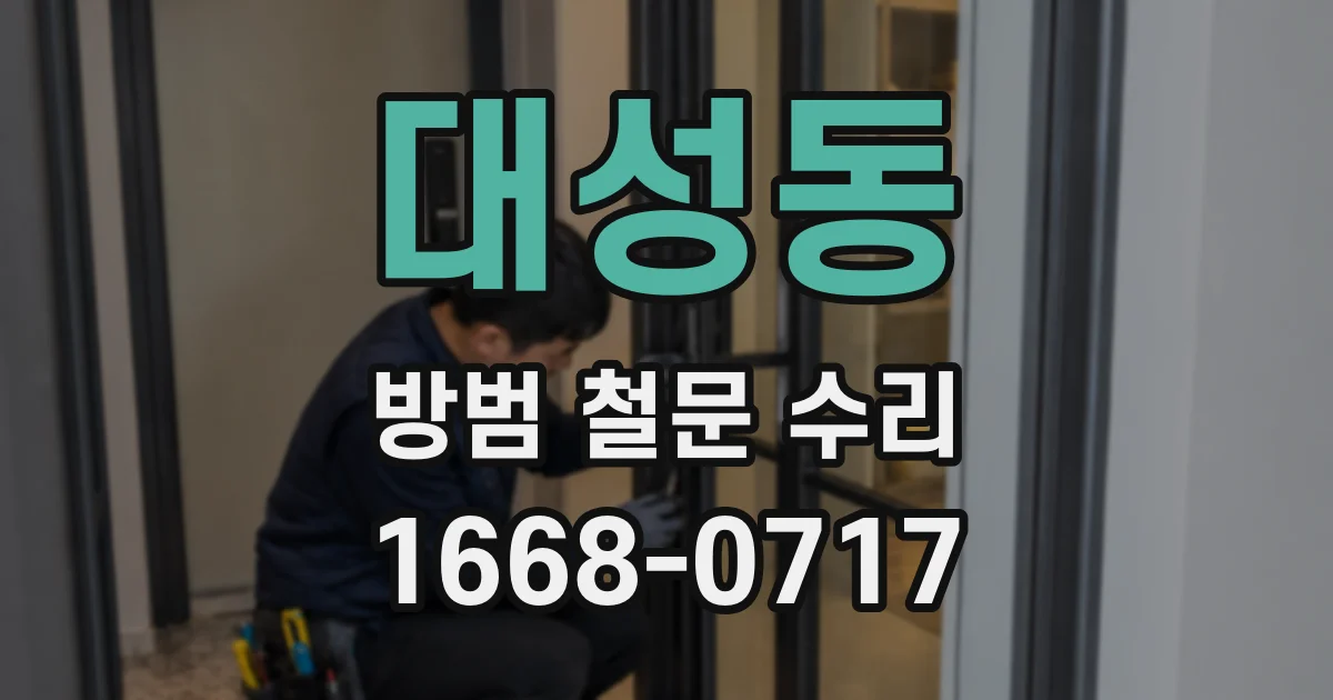 대성동 방범 철문 수리