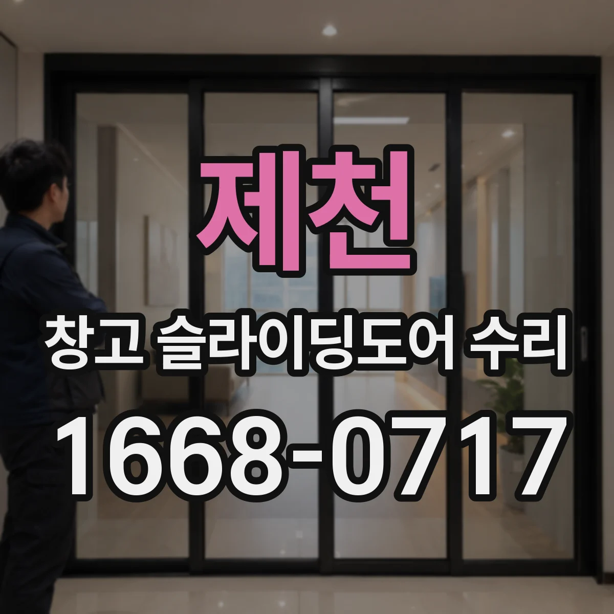 제천 창고 슬라이딩도어 수리