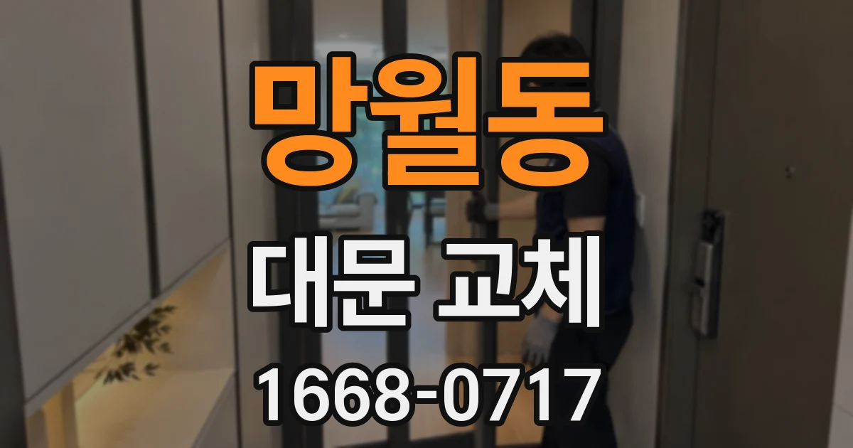 망월동 대문 교체