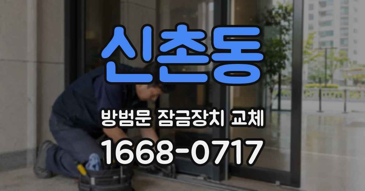 신촌동 방범문 잠금장치 교체