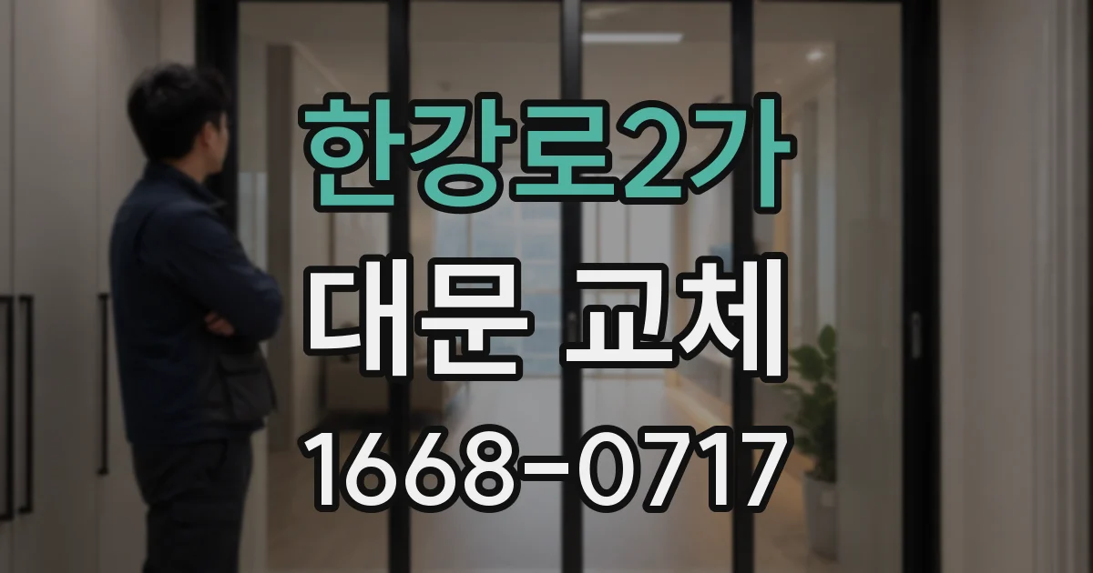 한강로2가 대문 교체