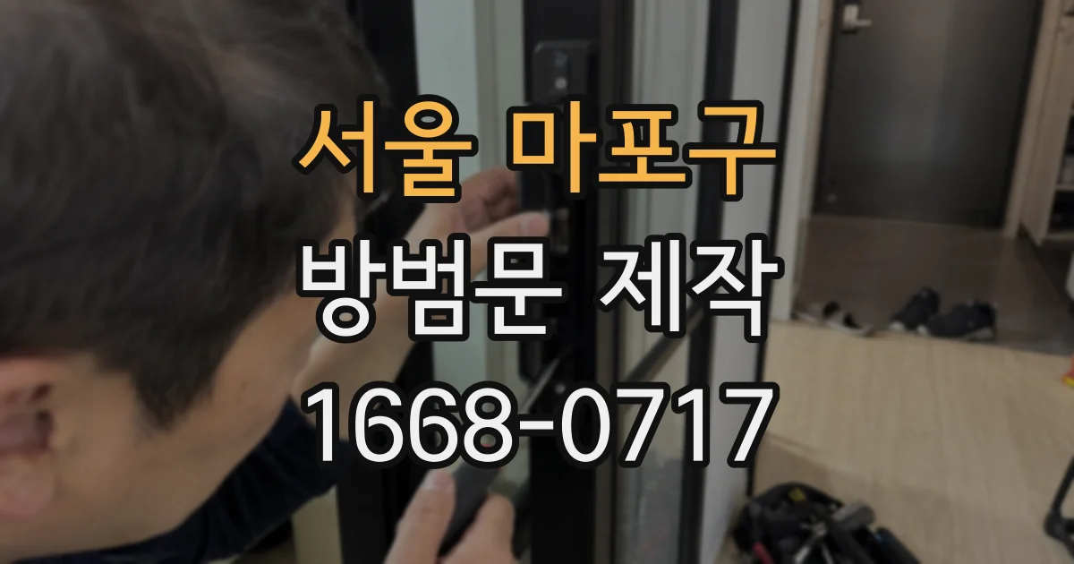 서울 마포구 방범문 제작