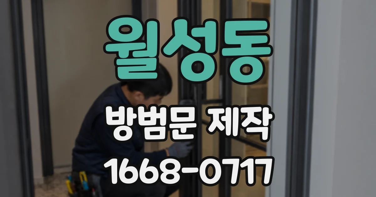 월성동 방범문 제작