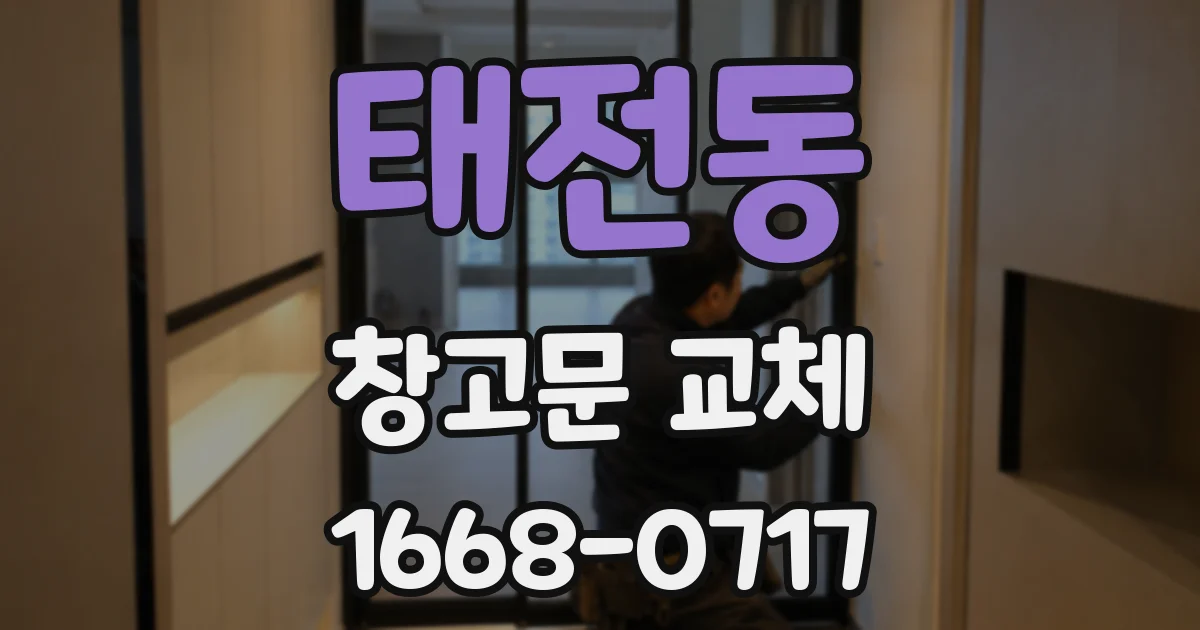 태전동 창고문 교체