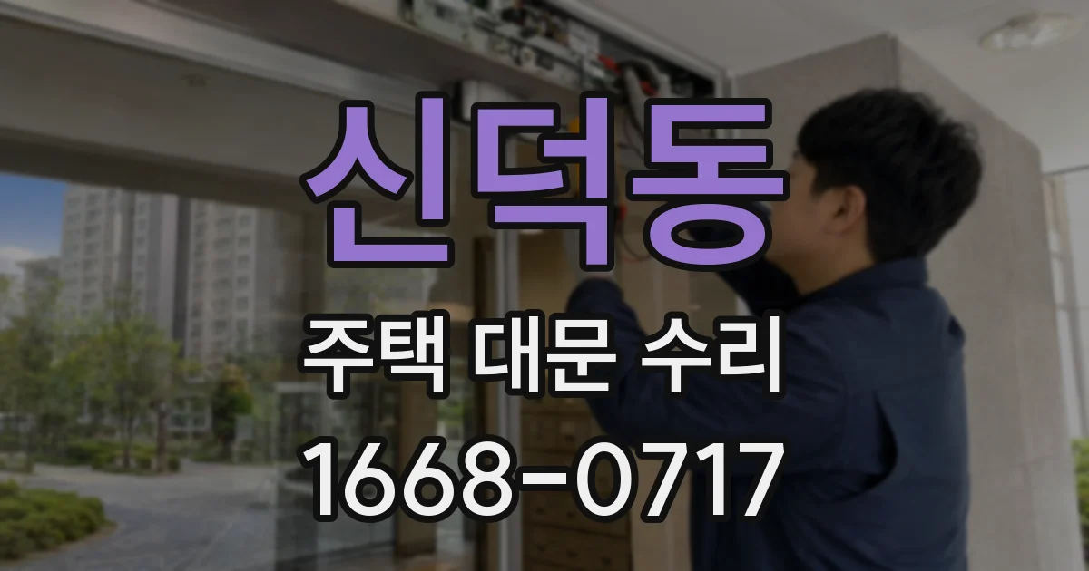 신덕동 주택 대문 수리