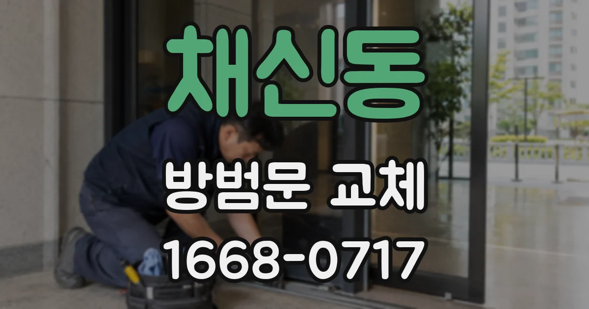 채신동 방범문 교체