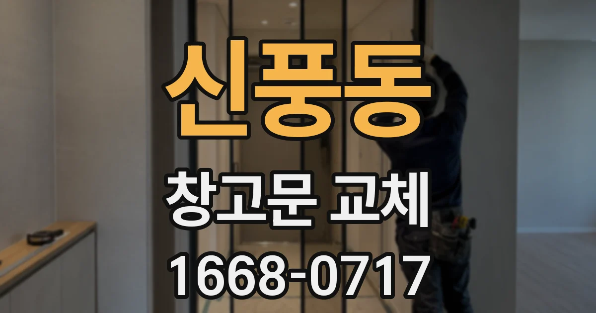 신풍동 창고문 교체