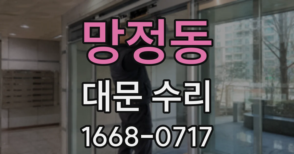 망정동 대문 수리