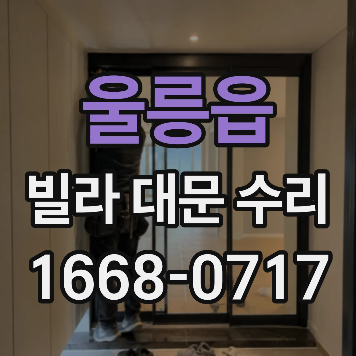 울릉읍 빌라 대문 수리