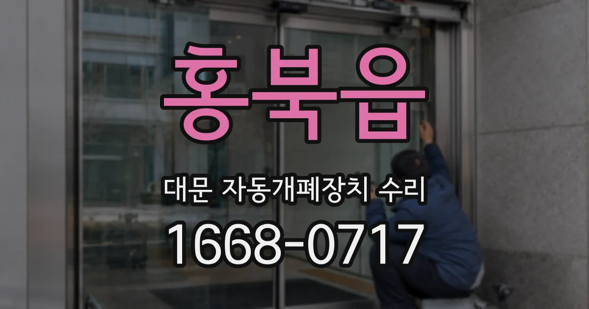 홍북읍 대문 자동개폐장치 수리