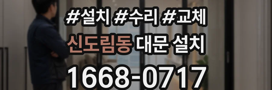 신도림동 대문 설치