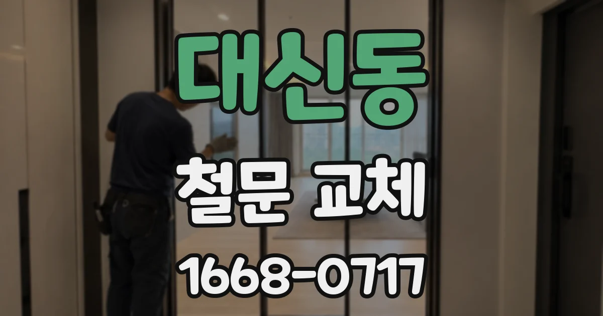 대신동 철문 교체