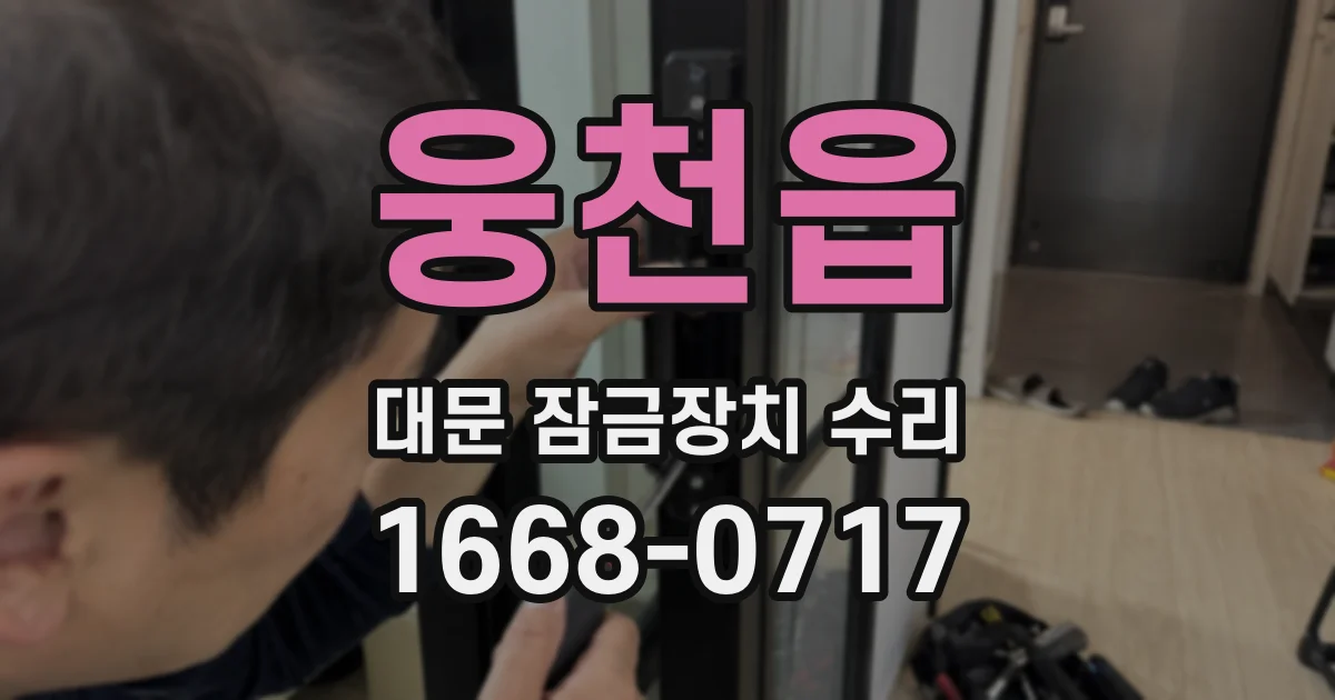 웅천읍 대문 잠금장치 수리