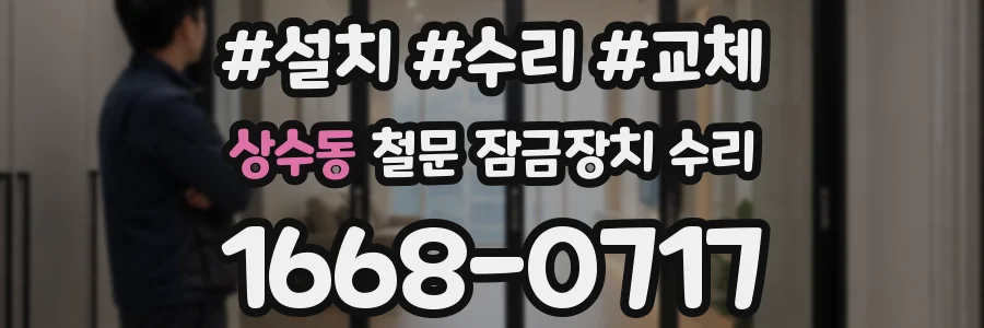 상수동 철문 잠금장치 수리