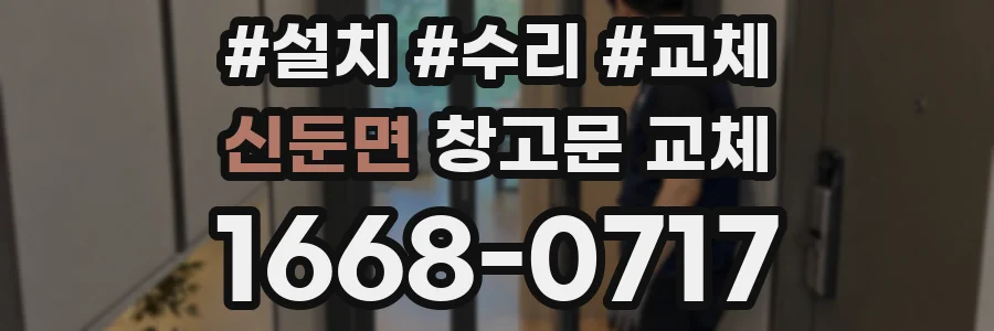 신둔면 창고문 교체