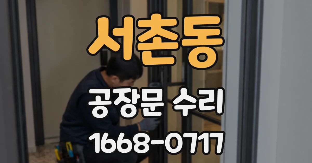 서촌동 공장문 수리