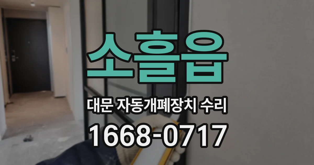 소흘읍 대문 자동개폐장치 수리