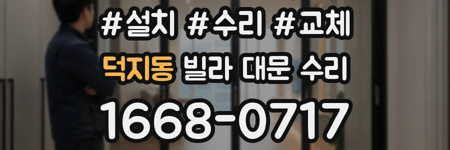 덕지동 빌라 대문 수리