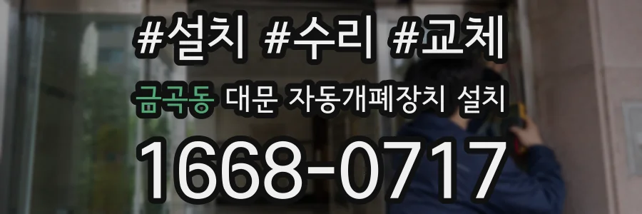 금곡동 대문 자동개폐장치 설치