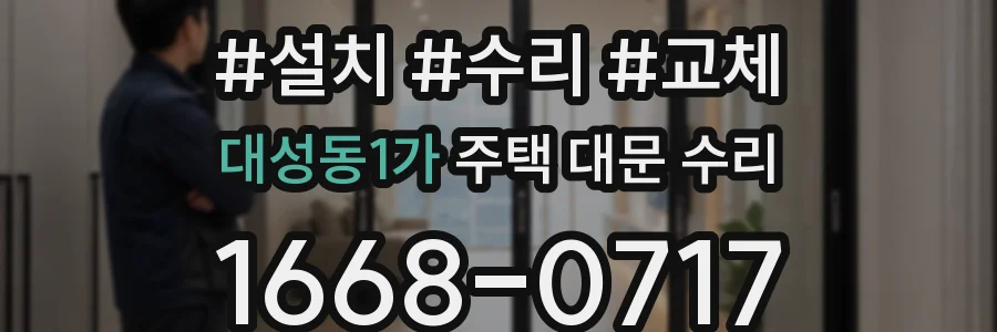 대성동1가 주택 대문 수리