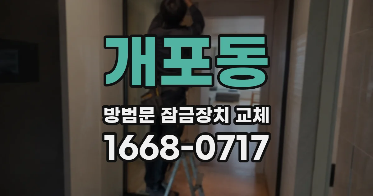 개포동 방범문 잠금장치 교체