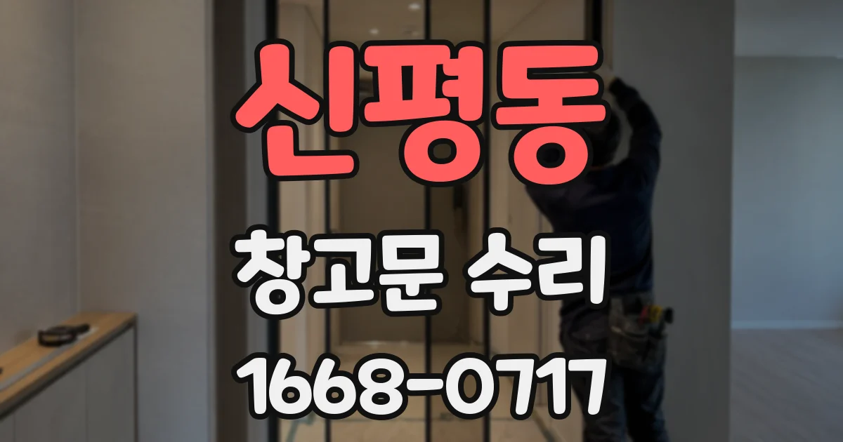신평동 창고문 수리