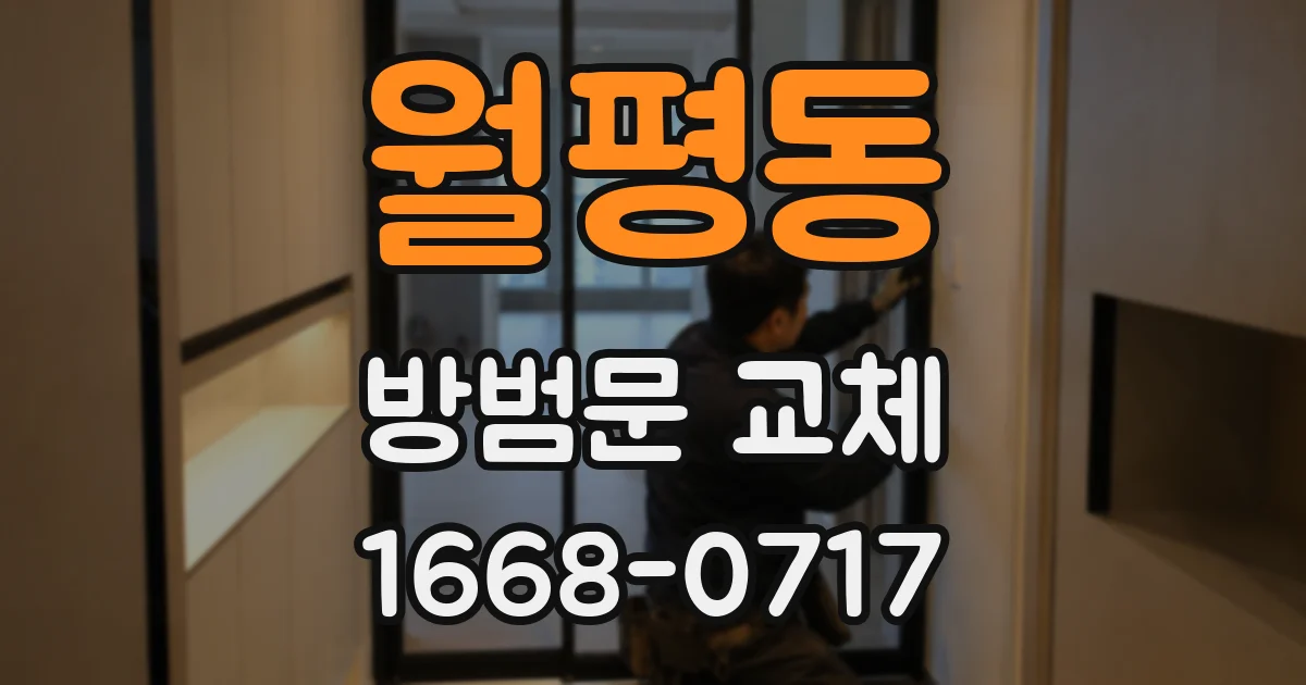 월평동 방범문 교체