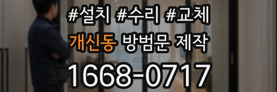 개신동 방범문 제작