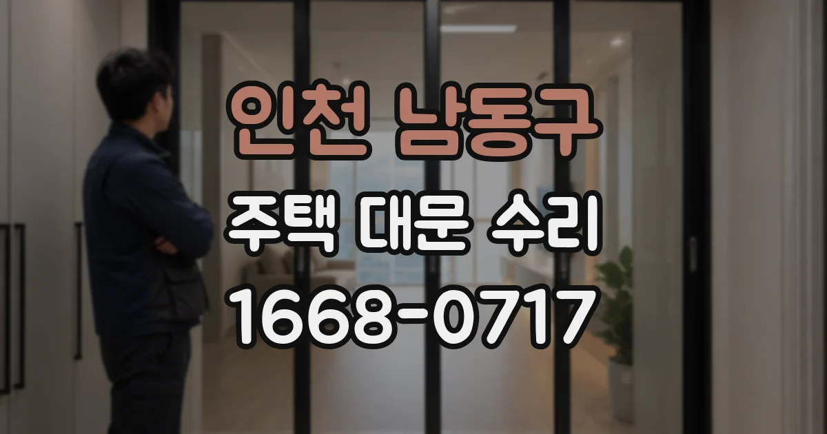 인천 남동구 주택 대문 수리