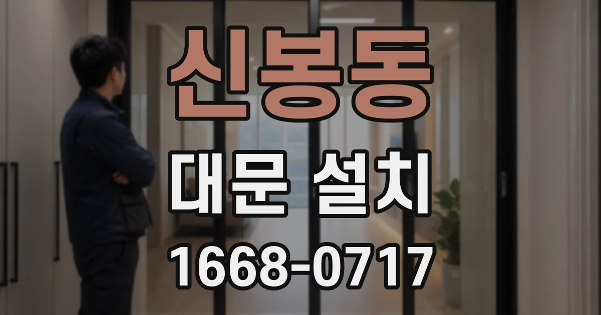 신봉동 대문 설치