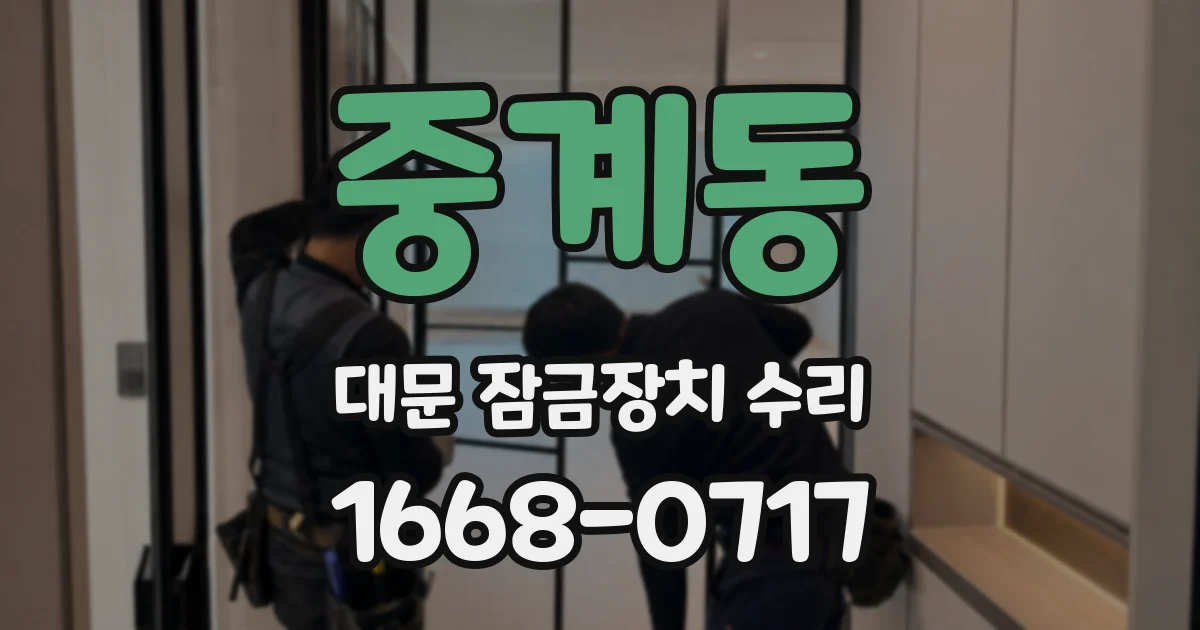 중계동 대문 잠금장치 수리