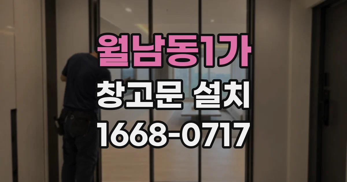 월남동1가 창고문 설치