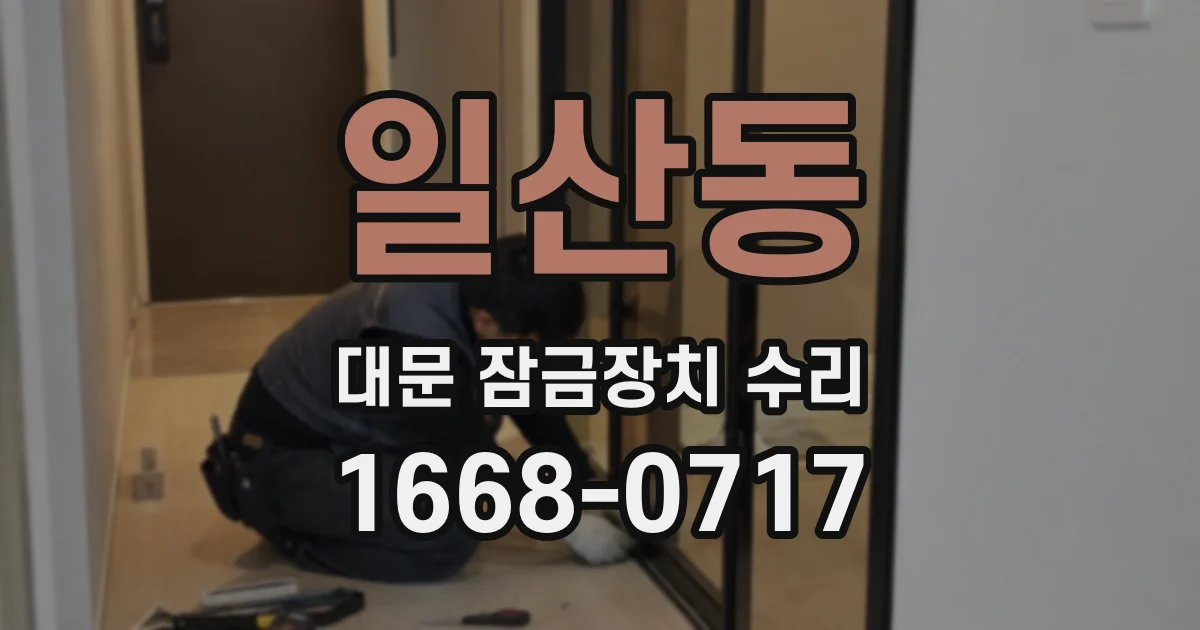 일산동 대문 잠금장치 수리