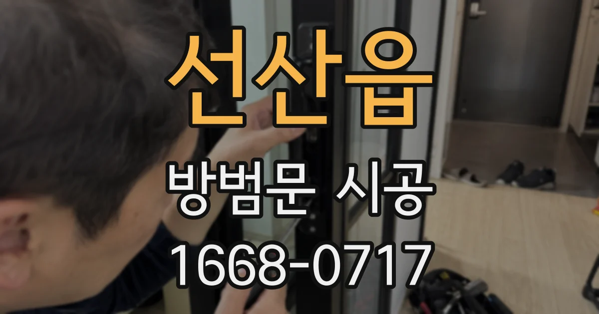 선산읍 방범문 시공