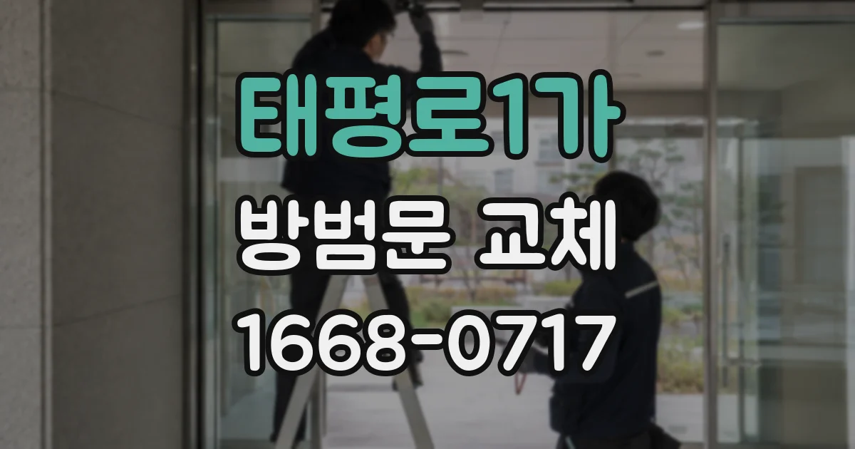 태평로1가 방범문 교체