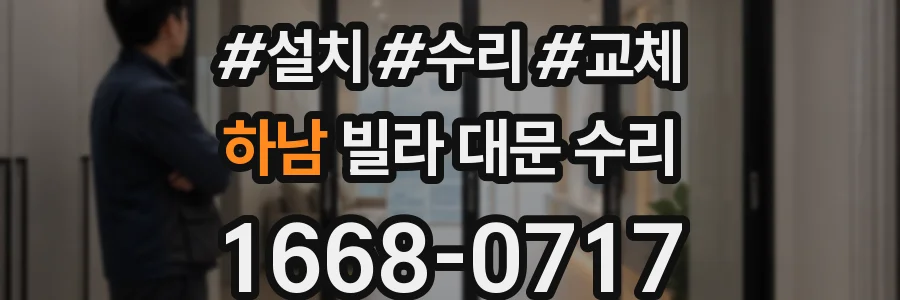 하남 빌라 대문 수리