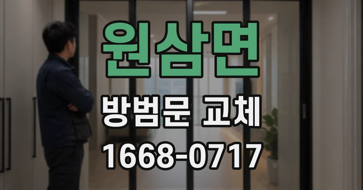 원삼면 방범문 교체