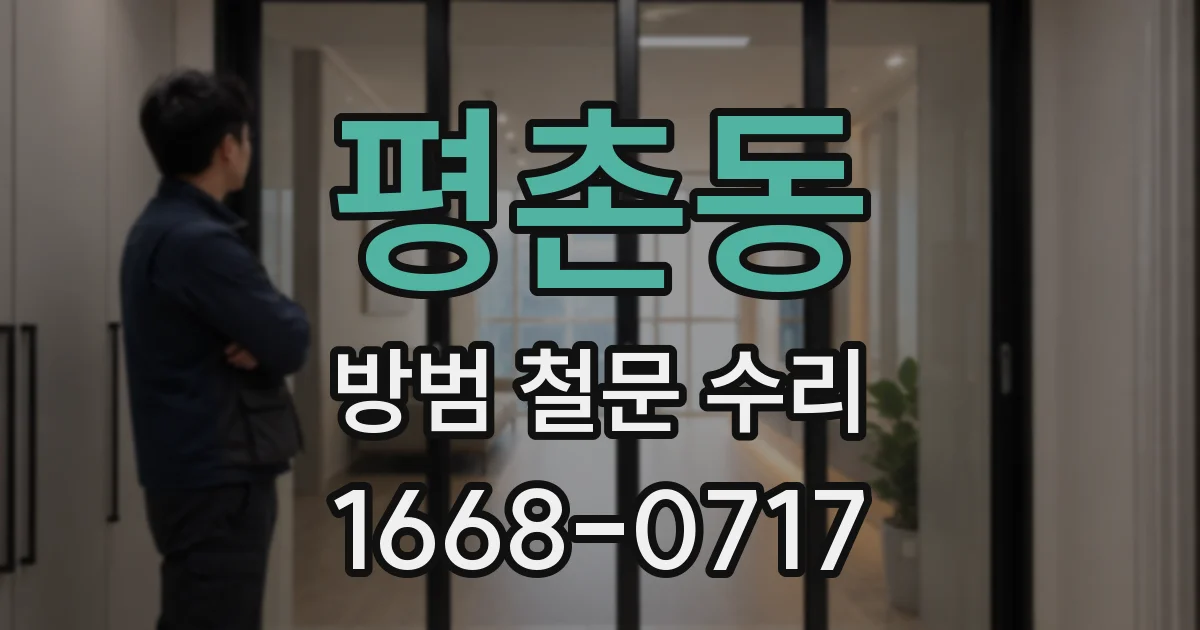 평촌동 방범 철문 수리