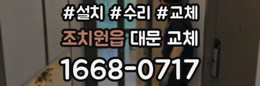 조치원읍 대문 교체