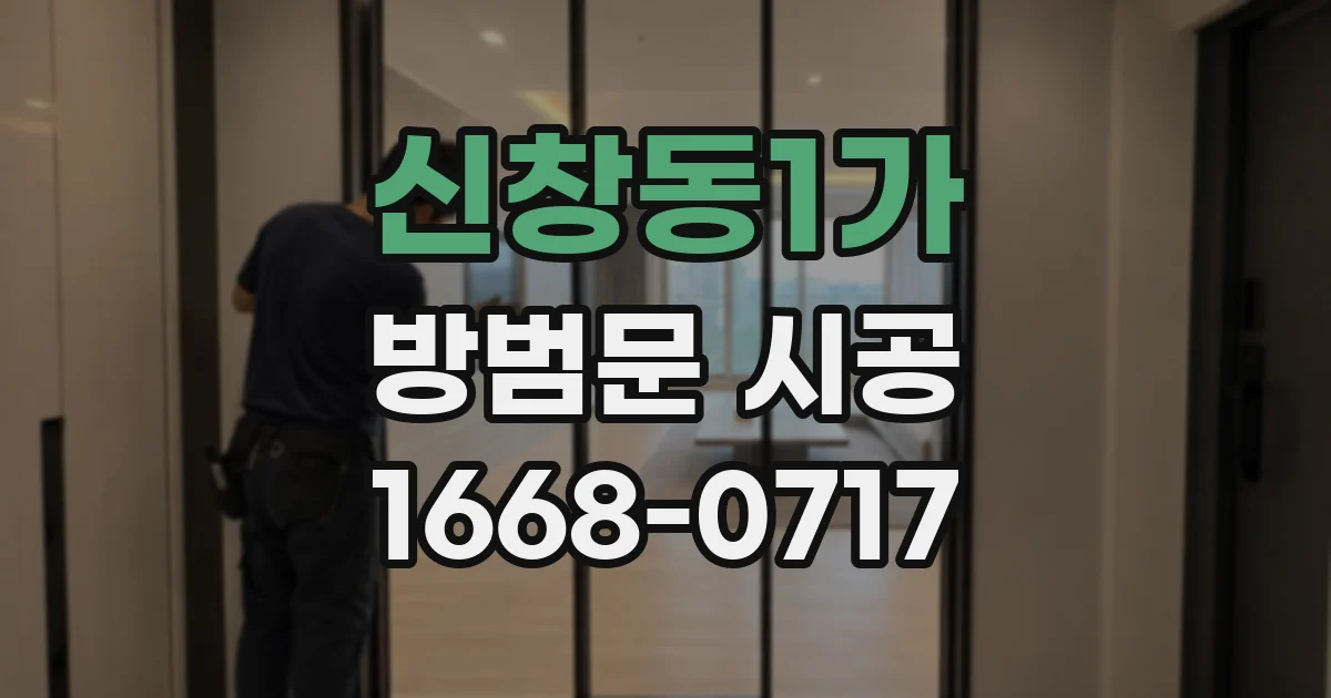 신창동1가 방범문 시공