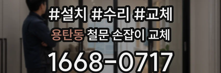 용탄동 철문 손잡이 교체