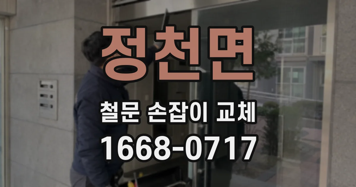 정천면 철문 손잡이 교체
