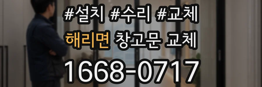 해리면 창고문 교체
